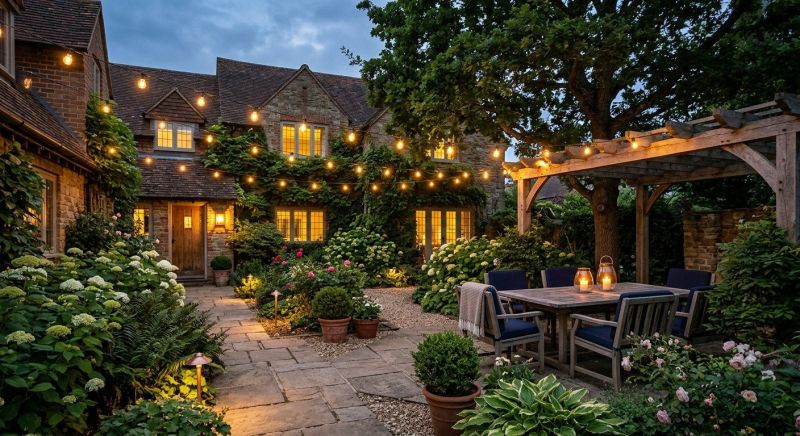 Courtyard Light Installation in Denver, CO