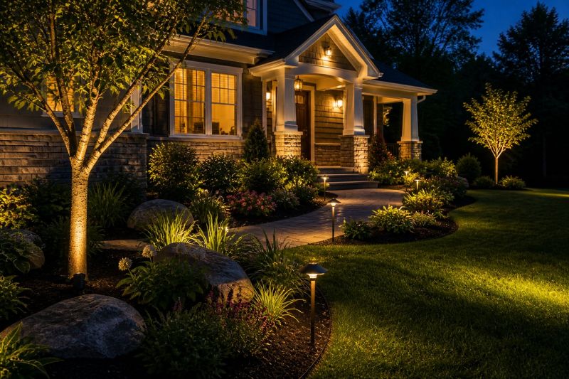 Garden Lighting Installation in Orem, UT