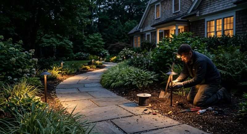 Landscape Lighting Installation in Overland Park, KS